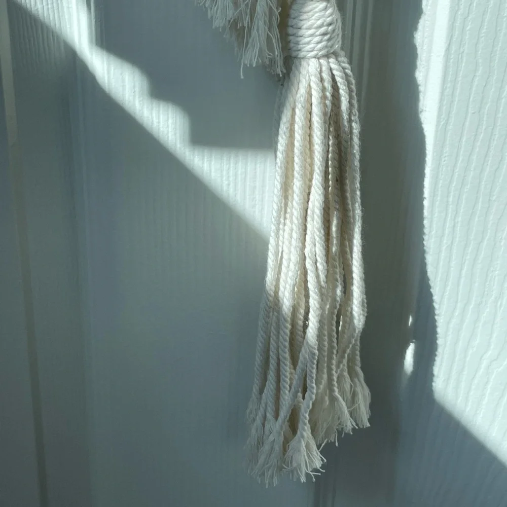Crescent Moon Dream-Catcher Macramé Hanging Wall Tapestry